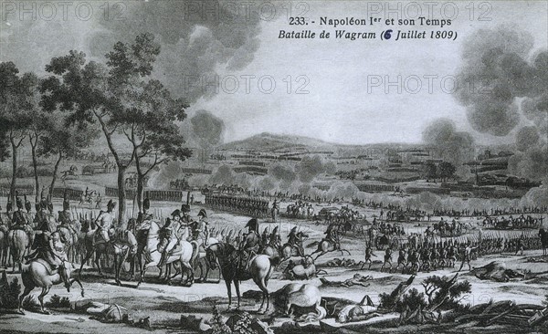 La bataille de Wagram, 2e journée.
6 juillet 1809