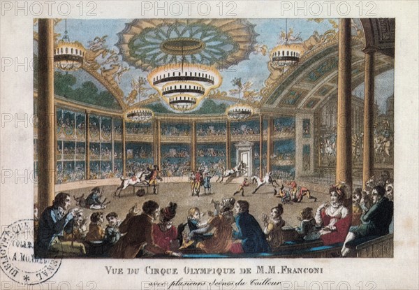 View of the Cirque Olympique owned by Antoine Franconi.