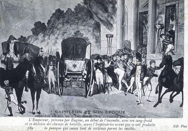 Fire at the dance held by the Ambassador of Austria 
1st July 1810