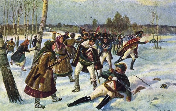 Russia Campaign: Withdrawal from Russia.
1812