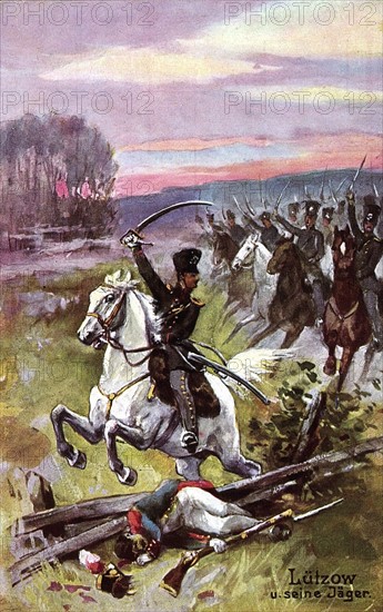 Napoléon 1er : bataille de Leipzig.
Campagne de Saxe.
16-18 octobre 1813