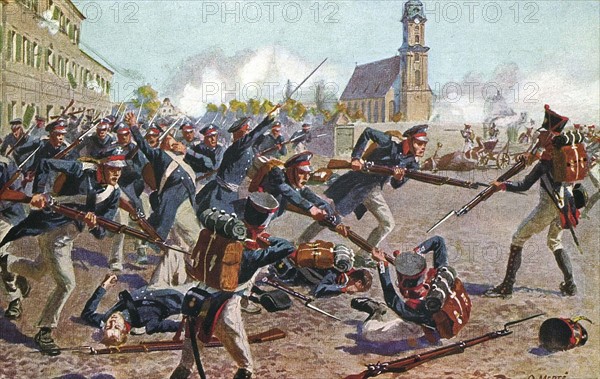 Battle of Leipzig.
Saxony Campaign.
16-18 octobre 1813