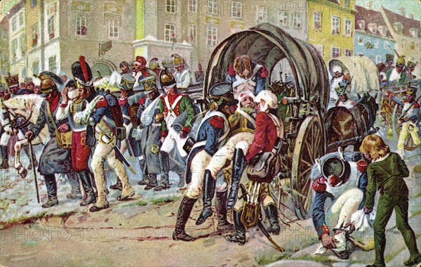 Bataille de Leipzig.
Campagne de Saxe.
16-18 octobre 1813