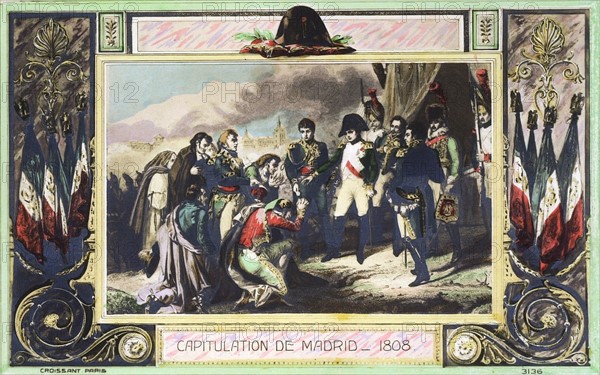 Campagne d'Espagne : capitulation de Madrid.
1808.