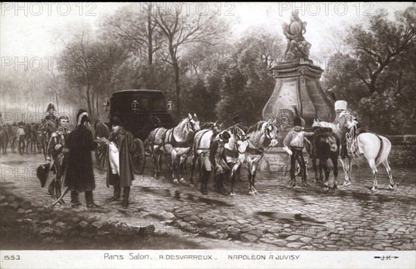 Napoleon I in Juvisy, during the France Campaign.
