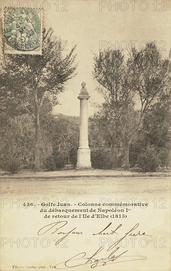 Golfe Juan : colonne commémorative.