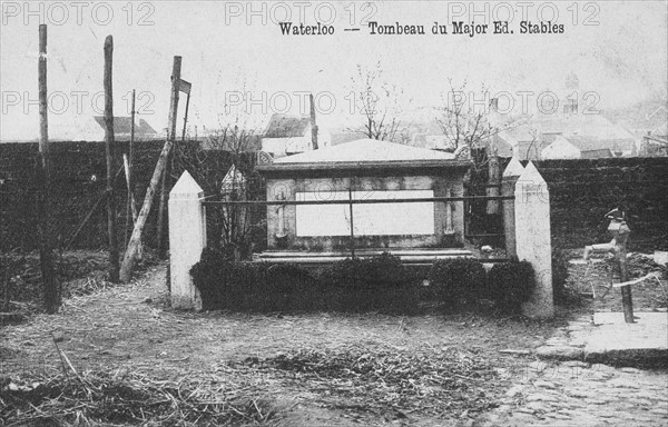 Waterloo: Grave of Major Ed. Stables.