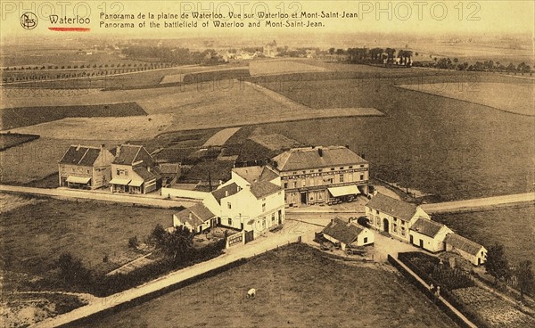 Waterloo: Panoramic view of the Waterloo plain.