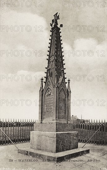 Waterloo : le monument des prussiens.