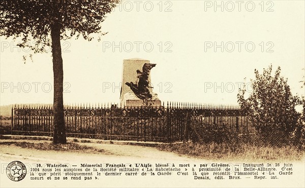 Waterloo: French memorial.