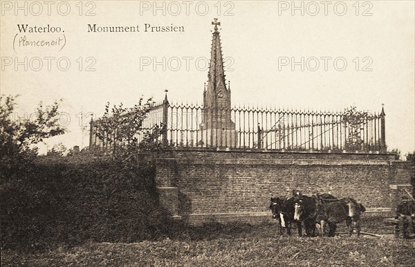 Waterloo : le monument des prussiens.