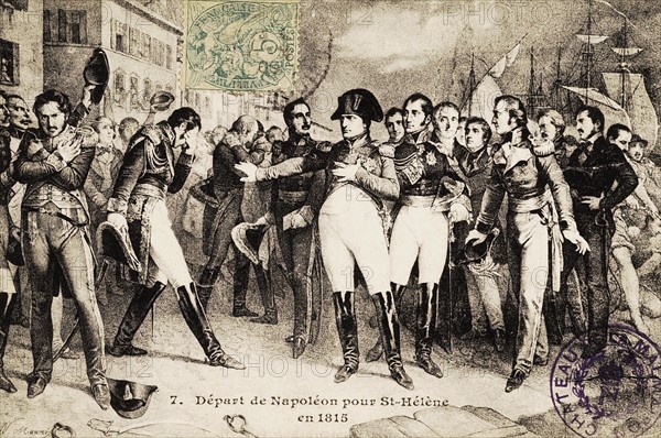 Départ de Napoléon 1er pour Sainte-Hélène.