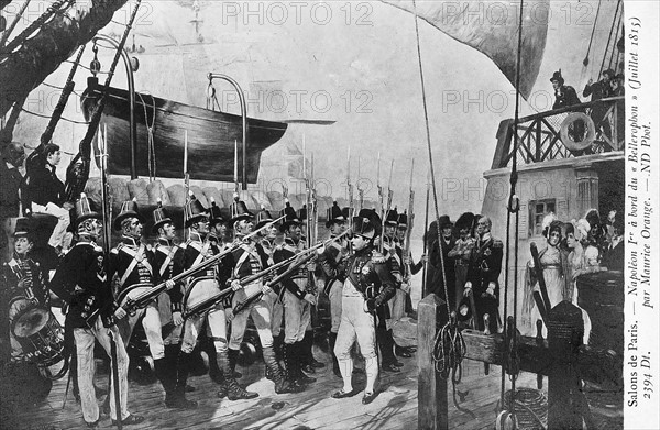 Napoleon I on board HMS Bellerophon.