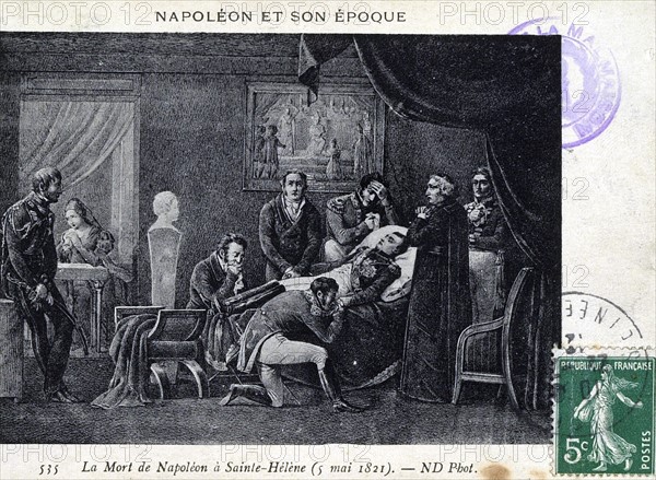 The Death of Napoleon I in Saint-Helena.
5th May 1821.