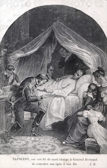 Napoleon I dying in Saint-Helena.