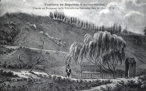Tombeau de Napoléon 1er à Sainte-Hélène.
5 mai 1821