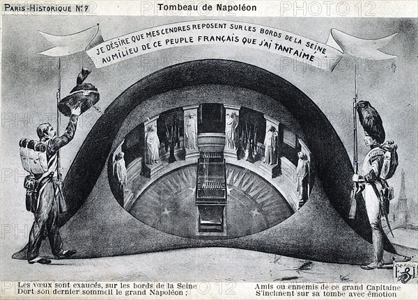 Tombeau de Napoléon 1er à l'hôtel des Invalides.