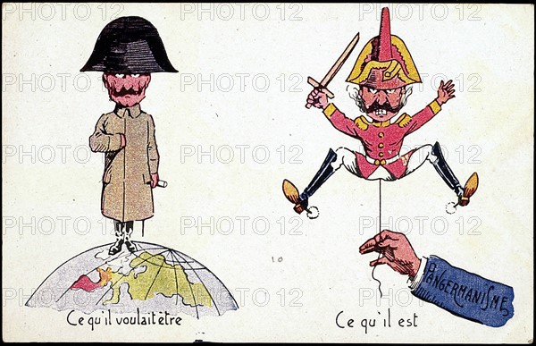 Napoléon 1er : dessin satirique.