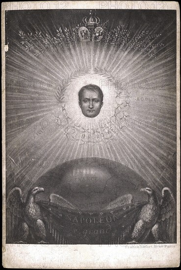 Portrait depicting the glory of Napoleon I.