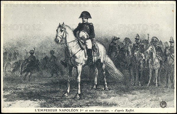 Napoleon I and his military staff.