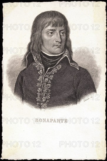 Portrait of Napoleon I as a young man.