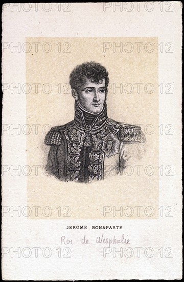 Portrait de Jérôme Bonaparte, frère de Napoléon 1er.