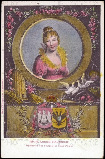 Portrait de l'impératrice Marie-Louise, deuxième épouse de Napoléon 1er.