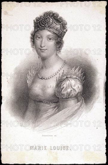Portrait de l'impératrice Marie-Louise, deuxième épouse de Napoléon 1er.