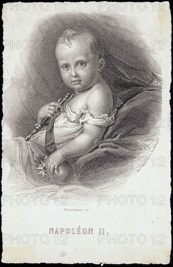 Portrait of Napoleon II, son of Napoleon I.
