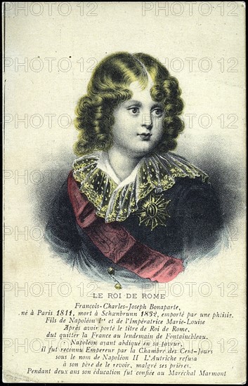 Portrait of Napoleon II, son of Napoleon I.
