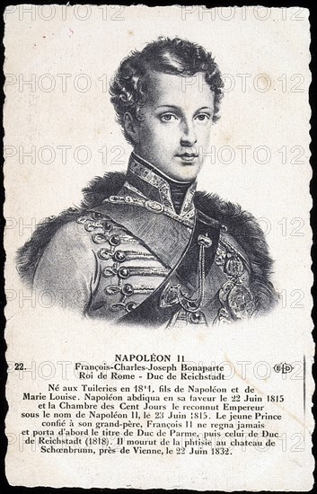 Portrait de Napoléon II, fils de Napoléon 1er.