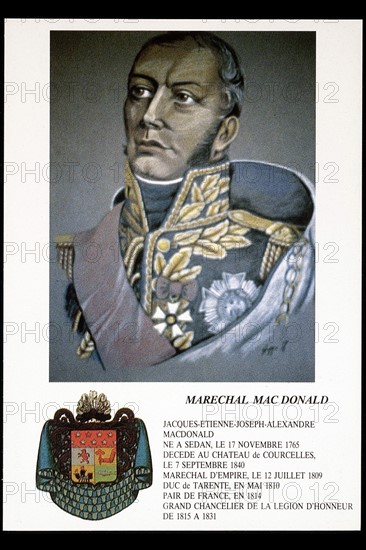 Portrait of Marshal Mac Donald.