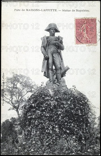 Statue of Napoleon I in Maisons-Laffite.