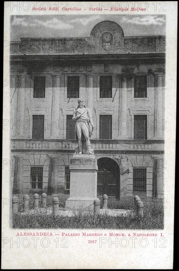 Statue de Napoléon 1er à Alessandria (Italie).