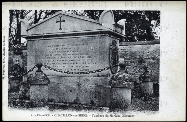 Tomb of Marshal Marmont in Châtillon-sur-Seine (Côte-d'Or).