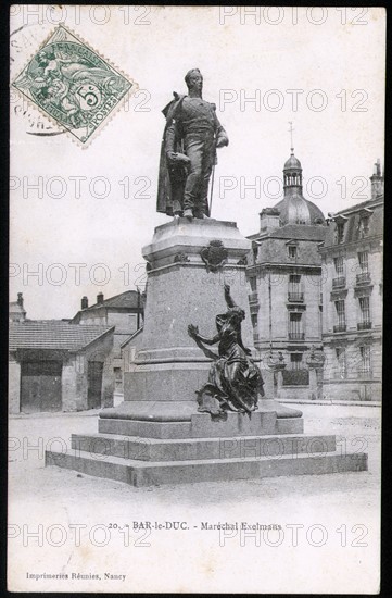 Statue de du maréchal Exelmans à Bar-le-Duc.