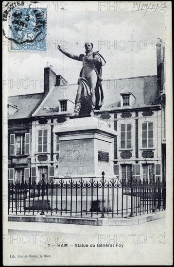 Statue du général Foy à Ham.