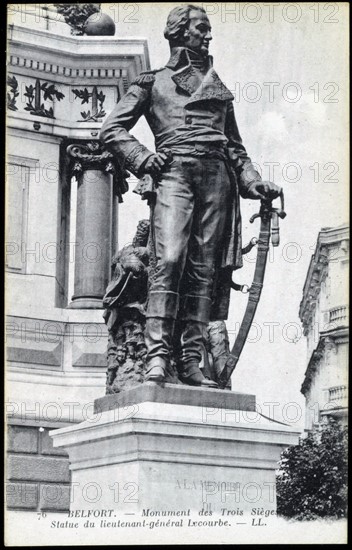 Statue of lieutenant-general Lecourbe in Belfort.