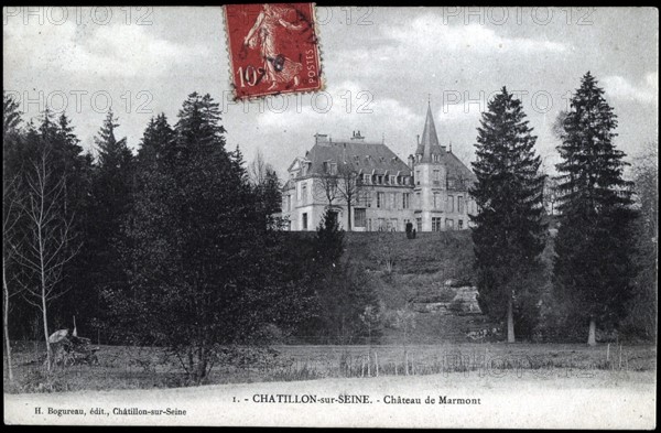 Le château de Marmont à Châtillon-sur-Seine.