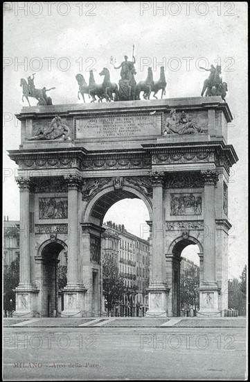 Milan : Arche de la paix.