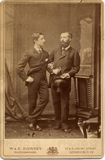 Louis Napoléon Eugène Jean Joseph Bonaparte en compagnie du Comte Clary