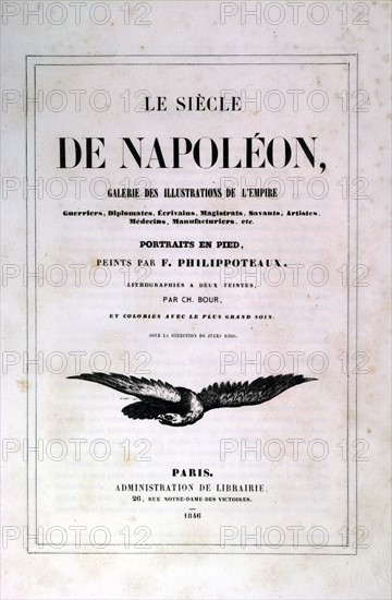 Flyleaf of the book "Le siècle de Napoléon."