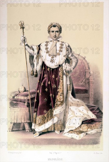 Napoleon I. 1769-1821. Emperor of France (1804-1815). Wearing his coronation gown.