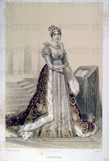 Empress Joséphine. 1763-1814. Wearing her coronation gown.