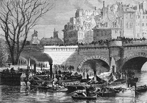 Enrôlement des marins au Pont-Neuf