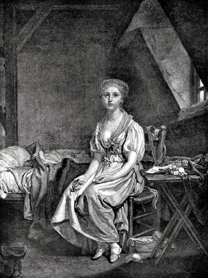 Gravure de Greuze, L'amour