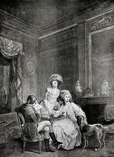 Engraving by Lavreince, English Lunch