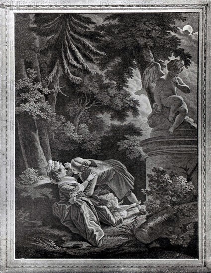 Gravure de Baudouin, Scène amoureuse