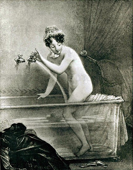 Gravure d'Octave Tassaert, Scène intime