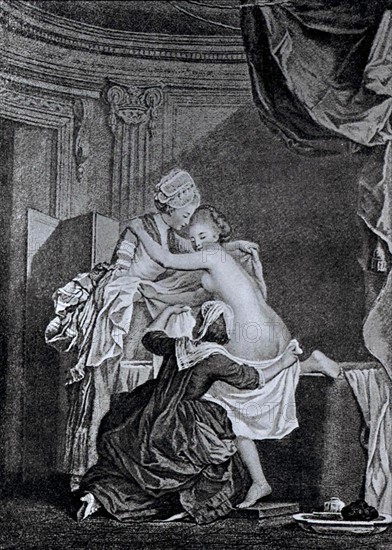 Gravure de Baudouin, Scène intime